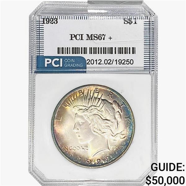 1923 Silver Peace Dollar PCI MS67+