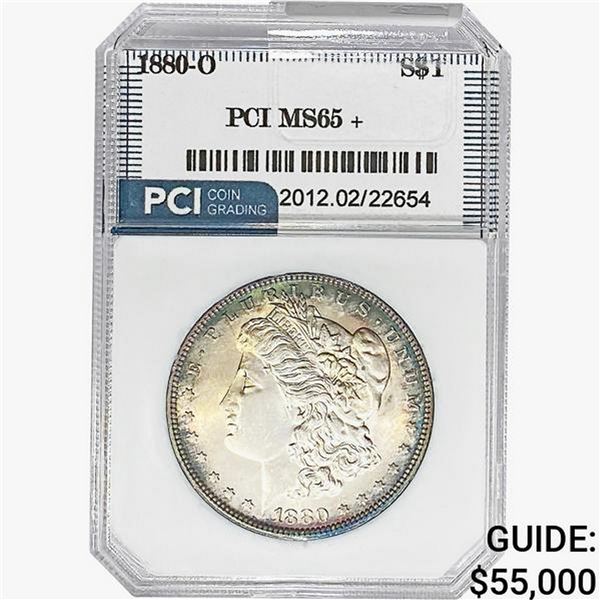 1880-O Morgan Silver Dollar PCI MS65+