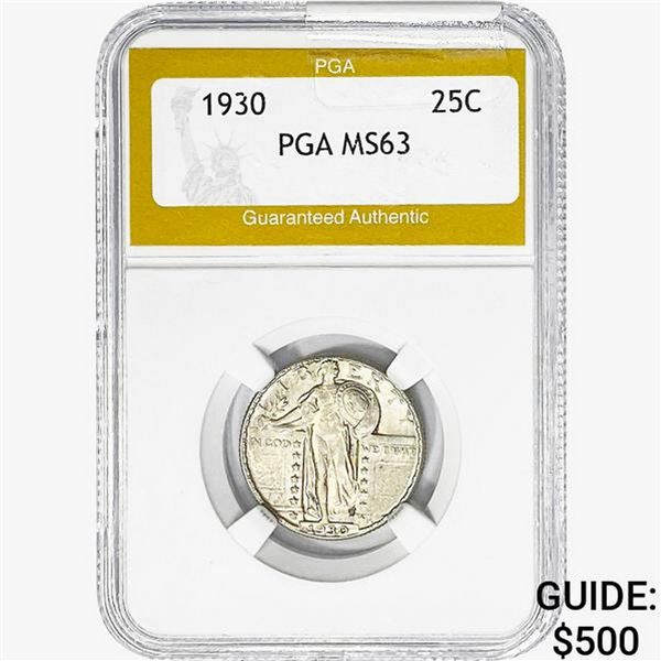 1930 Standing Liberty Quarter PGA MS63