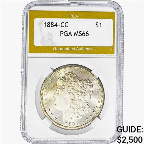 1884-CC Morgan Silver Dollar PGA MS66