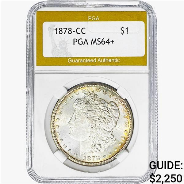 1878-CC Morgan Silver Dollar PGA MS64+