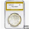 Image 1 : 1878-CC Morgan Silver Dollar PGA MS64+