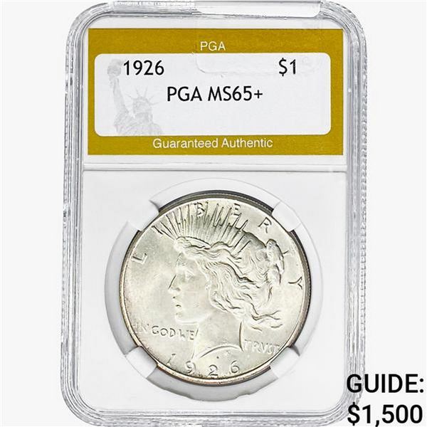 1926 Silver Peace Dollar PGA MS65+
