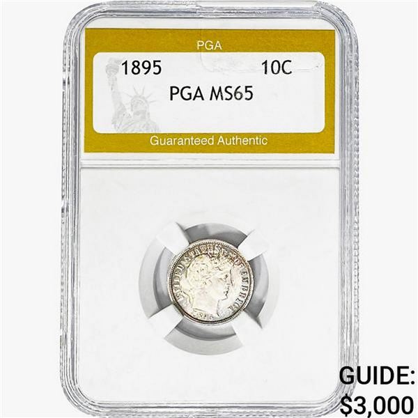 1895 Barber Dime PGA MS65