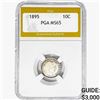 Image 1 : 1895 Barber Dime PGA MS65