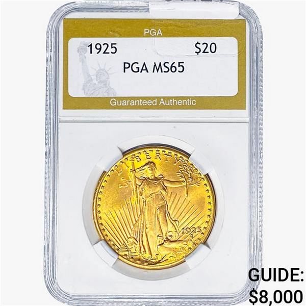 1925 $20 Gold Double Eagle PGA MS65