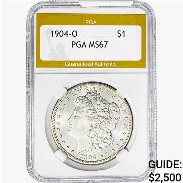 1904-O Morgan Silver Dollar PGA MS67