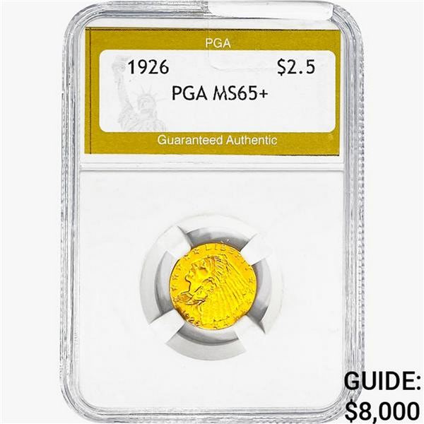 1926 $2.50 Gold Quarter Eagle PGA MS65+