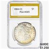 1884-CC Morgan Silver Dollar PGA MS65