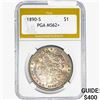 1890-S Morgan Silver Dollar PGA MS62+