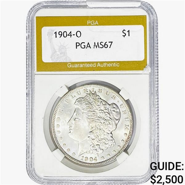1904-O Morgan Silver Dollar PGA MS67