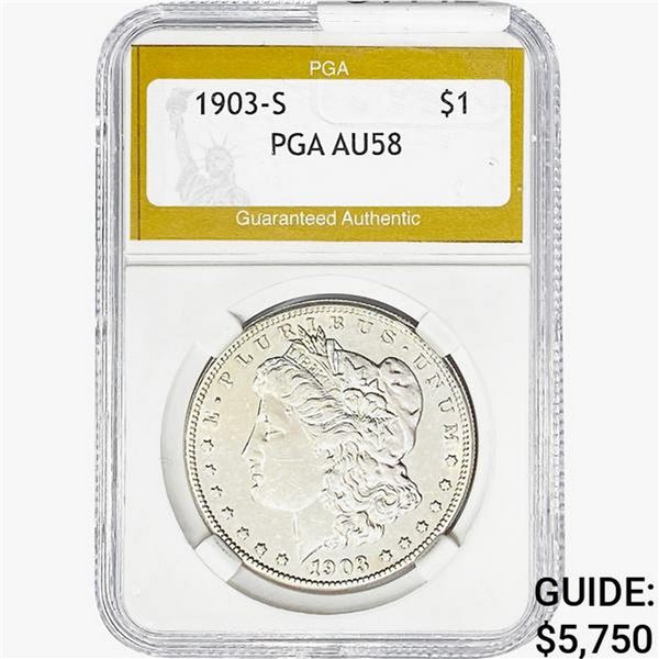 1903-S Morgan Silver Dollar PGA AU58