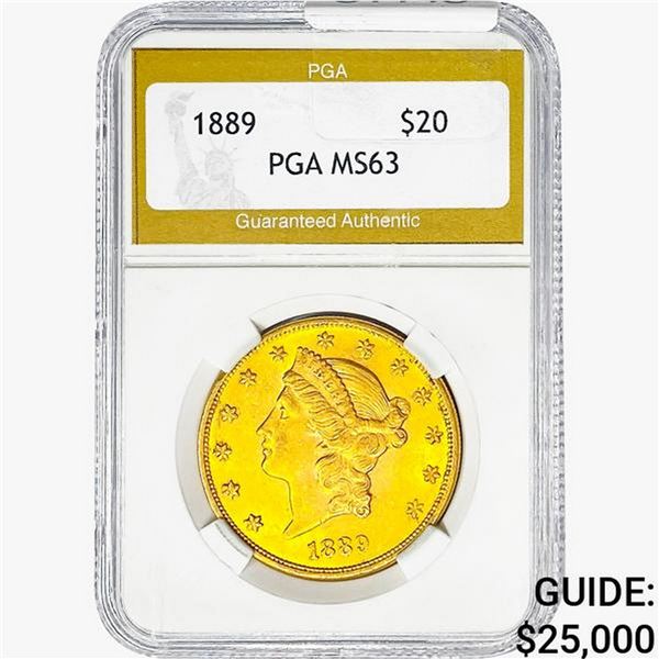 1889 $20 Gold Double Eagle PGA MS63