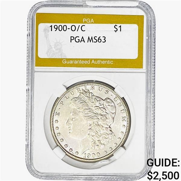 1900-O/CC Morgan Silver Dollar PGA MS63