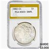1882-CC Morgan Silver Dollar PGA MS65+ DMPL