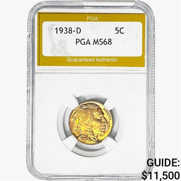 1938-D Buffalo Nickel PGA MS68