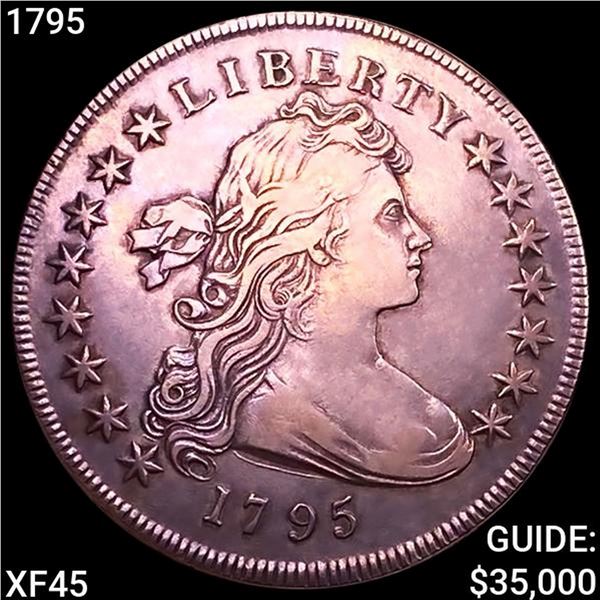 1795 Draped Bust Dollar NEARLY UNCIRCULATED