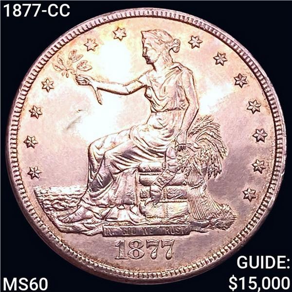 1877-CC Silver Trade Dollar UNCIRCULATED
