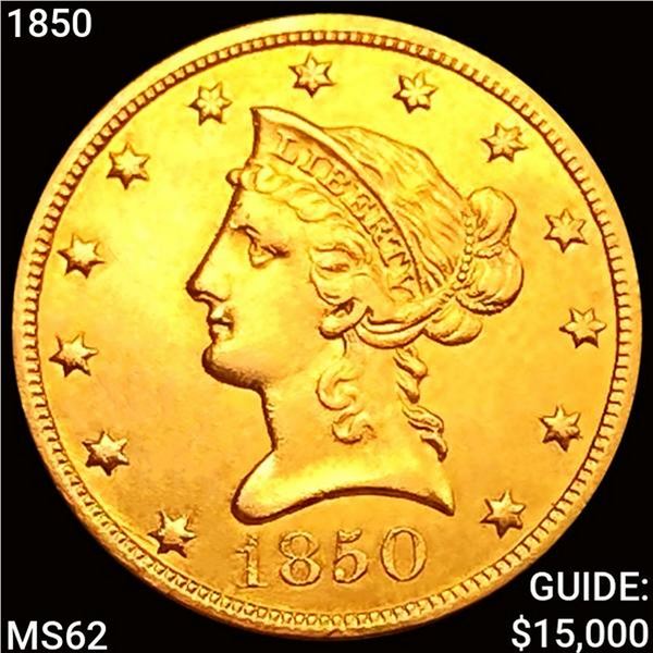 1850 $10 Gold Eagle UNCIRCULATED