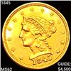 Image 1 : 1845 $2.50 Gold Quarter Eagle UNCIRCULATED