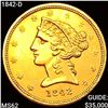 Image 1 : 1842-D $5 Gold Half Eagle UNCIRCULATED