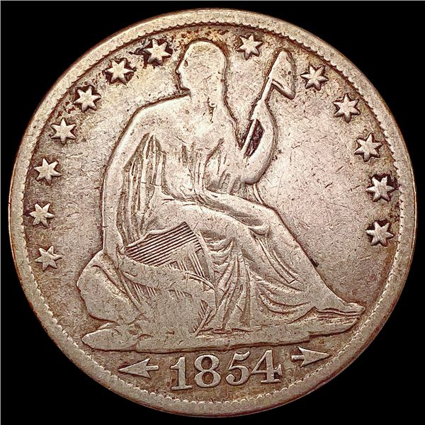 1854-O Seated Liberty Half Dollar ABOUT UNCIRCULATED