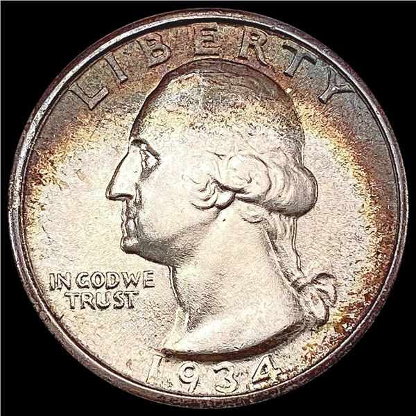 1934 Washington Silver Quarter SUPERB GEM BU