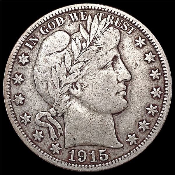 1915-S Barber Half Dollar LIGHTLY CIRCULATED