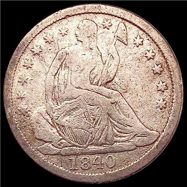 1840 Seated Liberty Half Dime LIGHTLY CIRCULATED