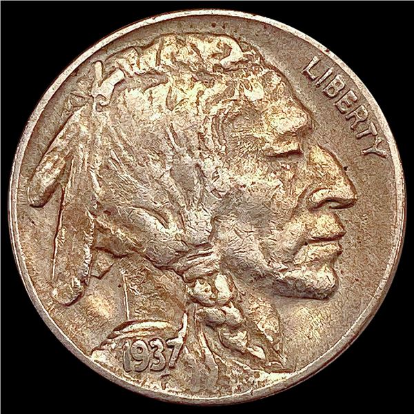 1937-D 3 Leg Buffalo Nickel NEARLY UNCIRCULATED