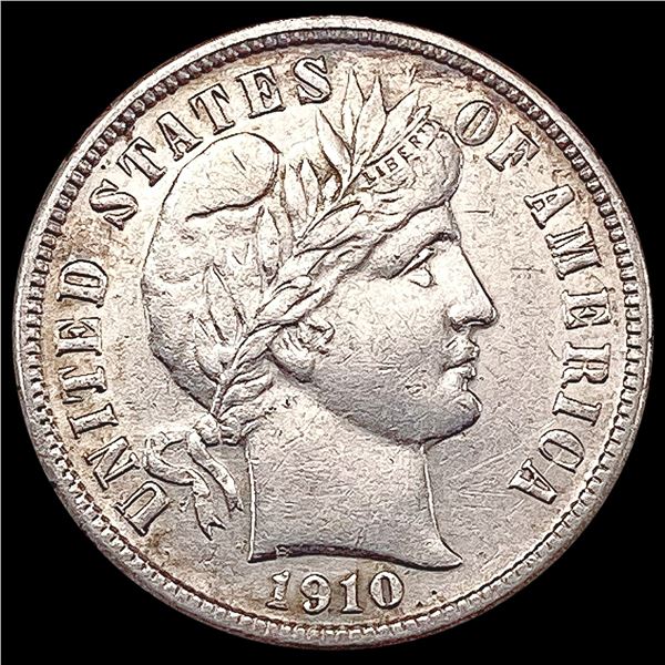 1910-D Barber Dime CLOSELY UNCIRCULATED