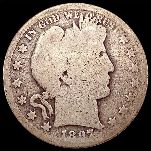 1897-S Barber Half Dollar NICELY CIRCULATED
