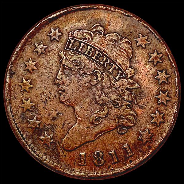 1811 Classic Head Large Cent LIGHTLY CIRCULATED