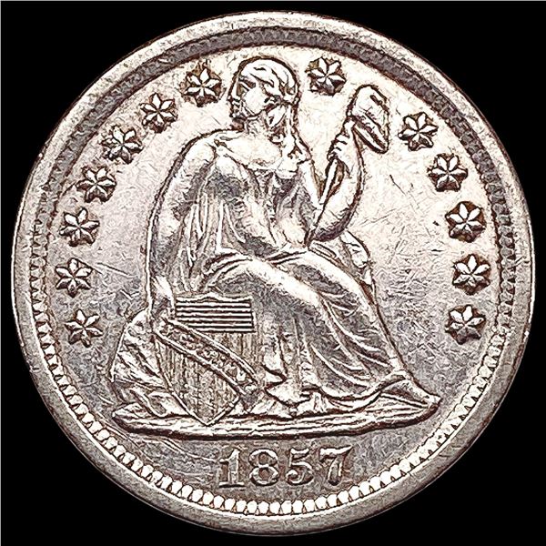 1857-O Seated Liberty Dime NEARLY UNCIRCULATED
