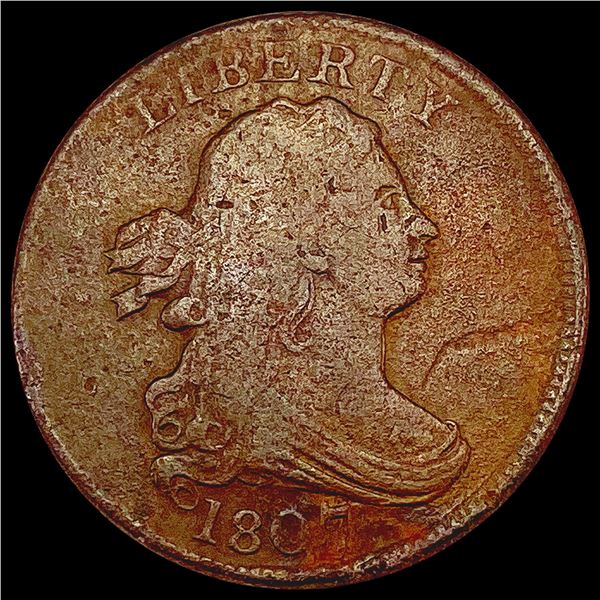 1807 Draped Bust Half Cent LIGHTLY CIRCULATED
