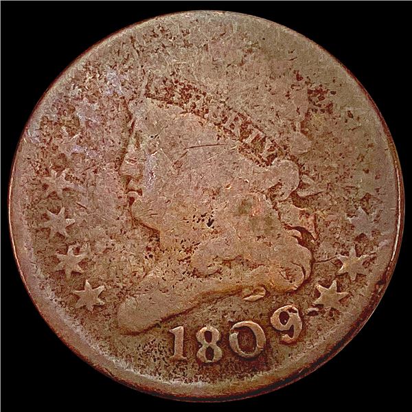 1809 Classic Head Half Cent NICELY CIRCULATED