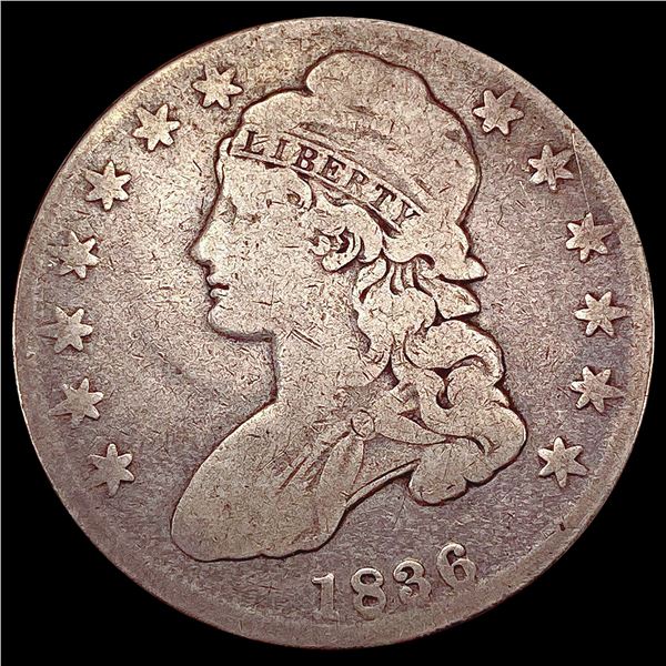 1836 Capped Bust Half Dollar LIGHTLY CIRCULATED