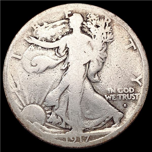 1917-S Obv Walking Liberty Half Dollar NICELY CIRCULATED