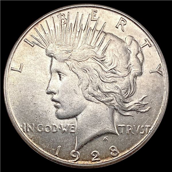 1928-S Silver Peace Dollar CHOICE AU