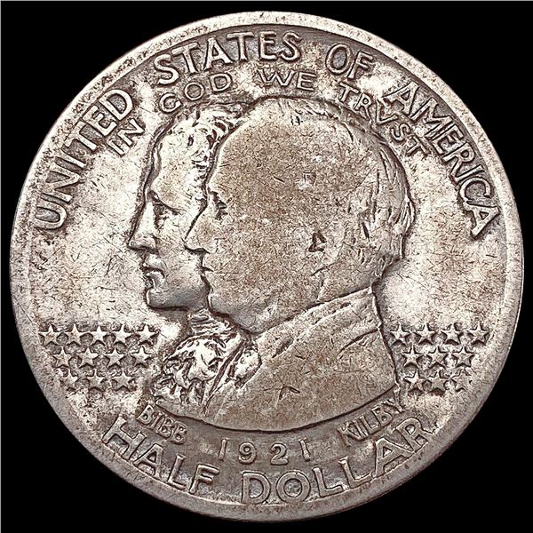 1921 Alabama Half Dollar ABOUT UNCIRCULATED