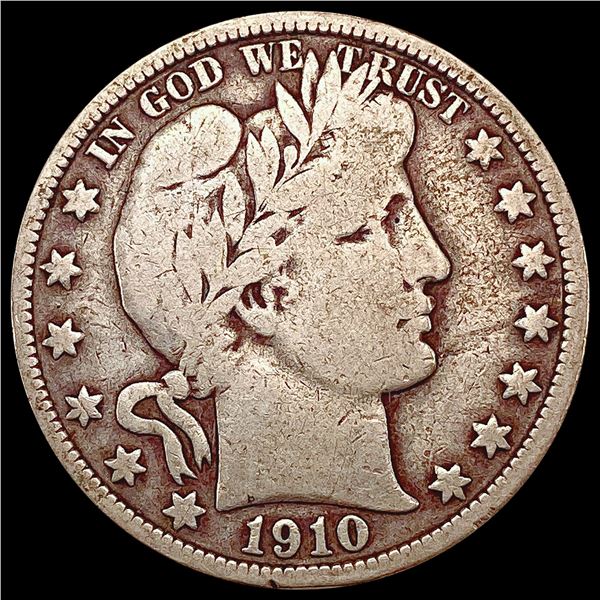 1910 Barber Half Dollar NICELY CIRCULATED