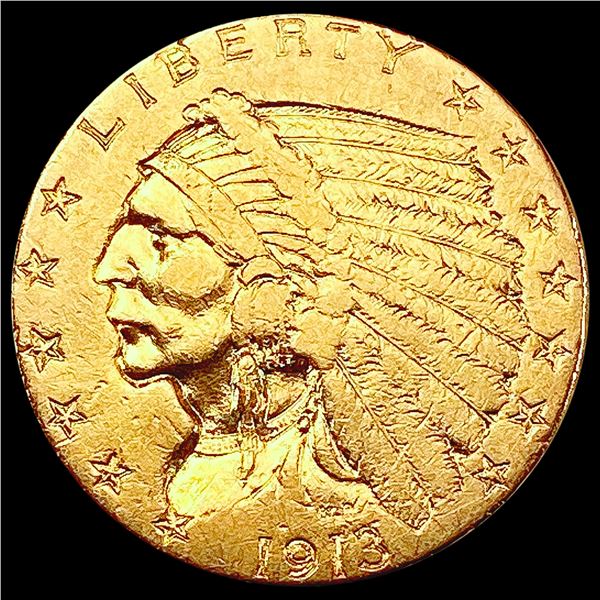 1913 $2.50 Gold Quarter Eagle HIGH GRADE