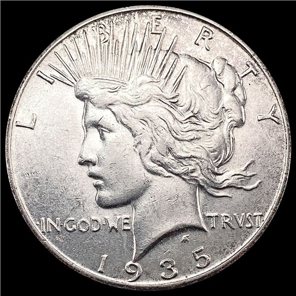 1935-S Silver Peace Dollar CHOICE AU