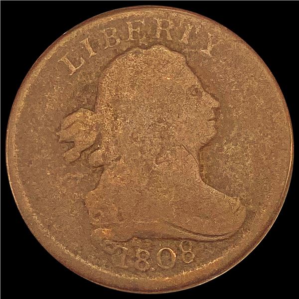 1808 Draped Bust Half Cent NICELY CIRCULATED