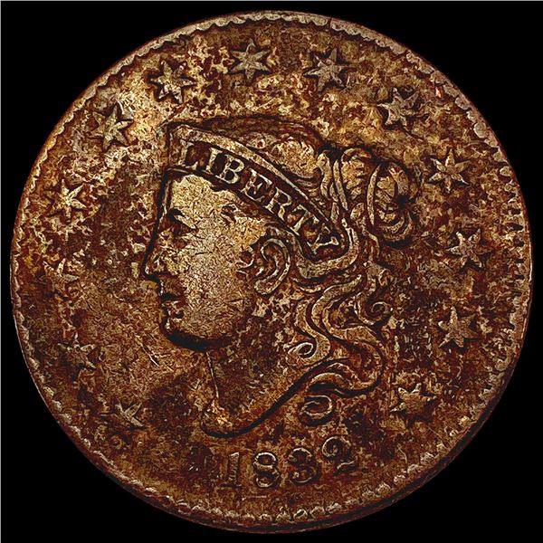 1832 Coronet Head Large Cent LIGHTLY CIRCULATED