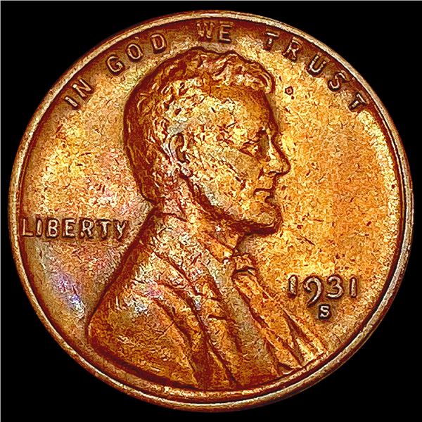 1931-S Wheat Cent NEARLY UNCIRCULATED