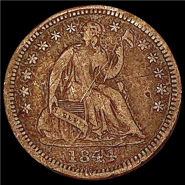 1844-O Seated Liberty Half Dime LIGHTLY CIRCULATED