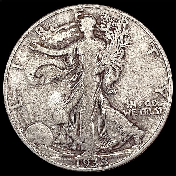 1938-D Walking Liberty Half Dollar LIGHTLY CIRCULATED