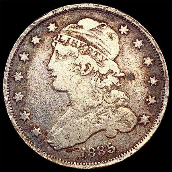 1835 Capped Bust Quarter NICELY CIRCULATED