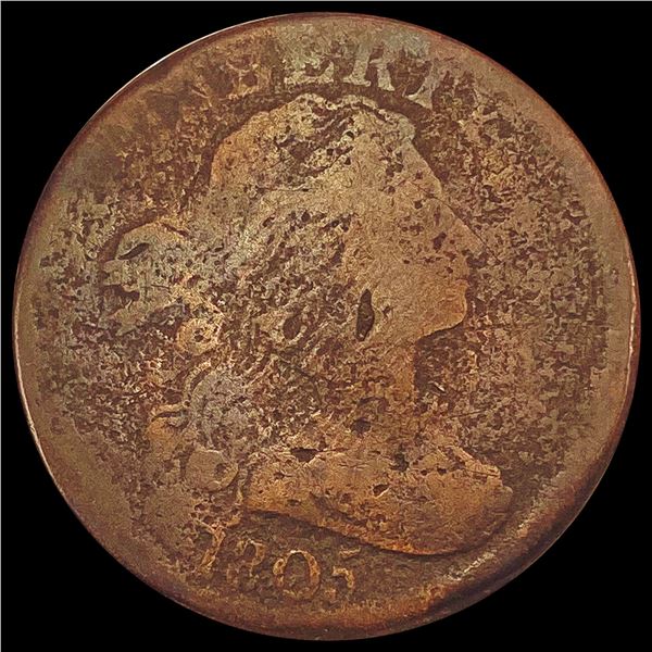 1805 Draped Bust Large Cent NICELY CIRCULATED
